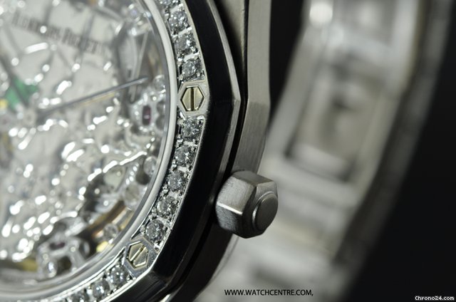 replica Audemars Piguet 18k W/G RO Skeleton 14811BC.OO.0944BC.01 WATCHES 1 