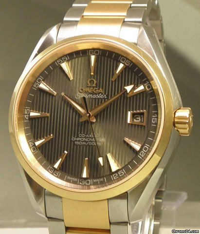 Omega Seamaster Aqua Terra Stahl/Rotgold