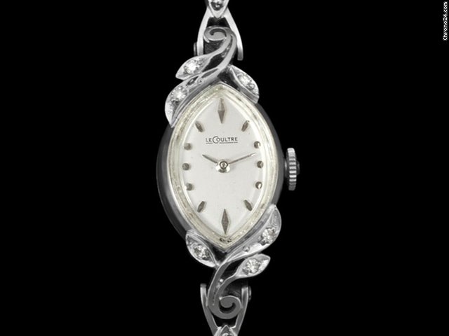 replica Jaeger-LeCoultre 1964 VINTAGE Ladies JAEGER-LECOULTRE - 14K White Gold & DIAM WATCHES 1 