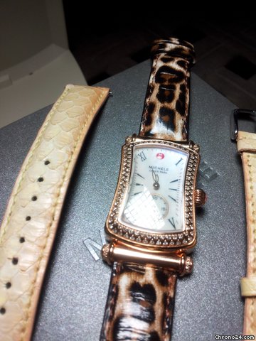Michele Caber Park Rose Gold MOP Dial 148 Diamond Watch .60tcw