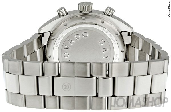 replica Movado Datron Chronograph Stainless Steel Silver Dial Mens Watch 0606477 WATCHES 1 
