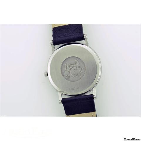 replica Omega De Ville steel quartz on strap WATCHES 1 