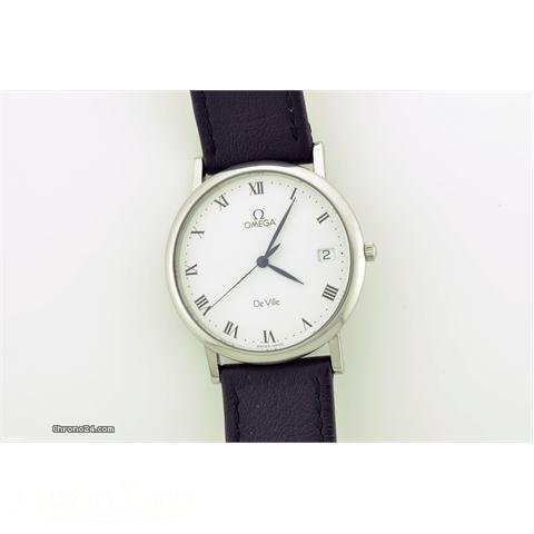 Omega De Ville steel quartz on strap