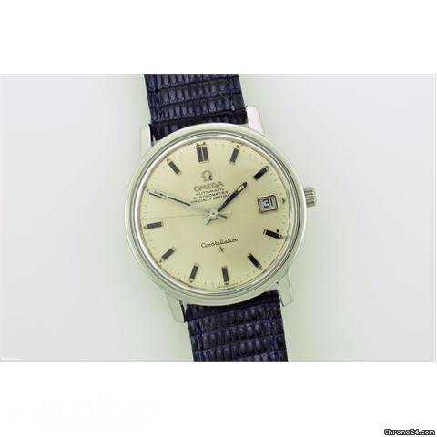 Omega Constellation steel automatic Date on strap