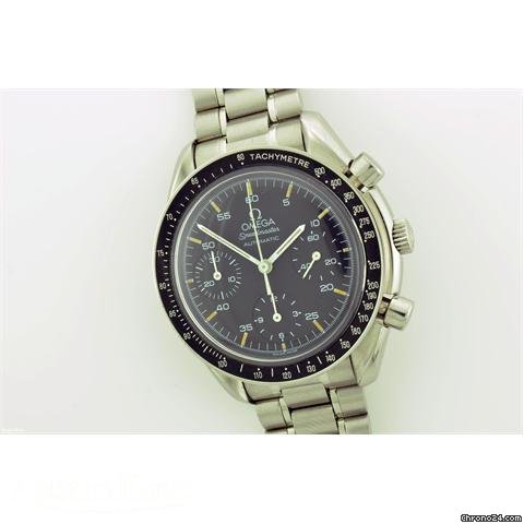 Omega Speedmaster steel automatic chronograph on bracelet