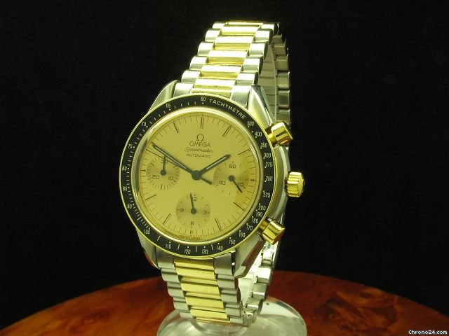 Omega Speedmaster 18kt Gold / Edelstahl Automatic Chronograph / Ref 175 0032