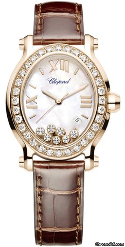 Chopard Happy Sport Oval 7 Floating Diamonds