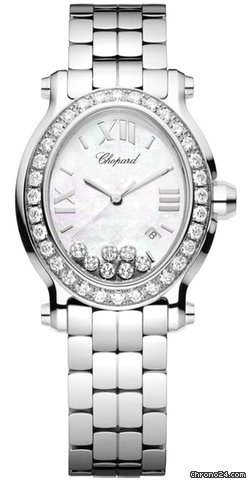 Chopard Happy Sport Oval 7 Floating Diamonds