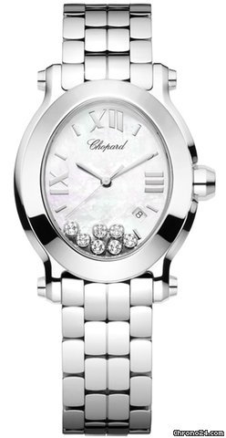 Chopard Happy Sport Oval 7 Floating Diamonds