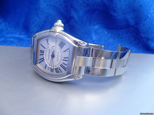 replica Cartier Roadster mit Stahlband und original Lederband mit Faltschlie WATCHES 1 