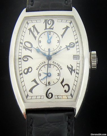 Franck Muller White Gold Master Banker Three Time Zone 5850MB Zone