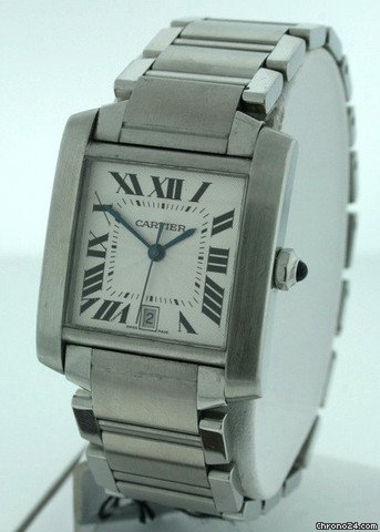 replica Cartier Tank Francaise Men's W51002Q3 Pre-owned WATCHES 1 