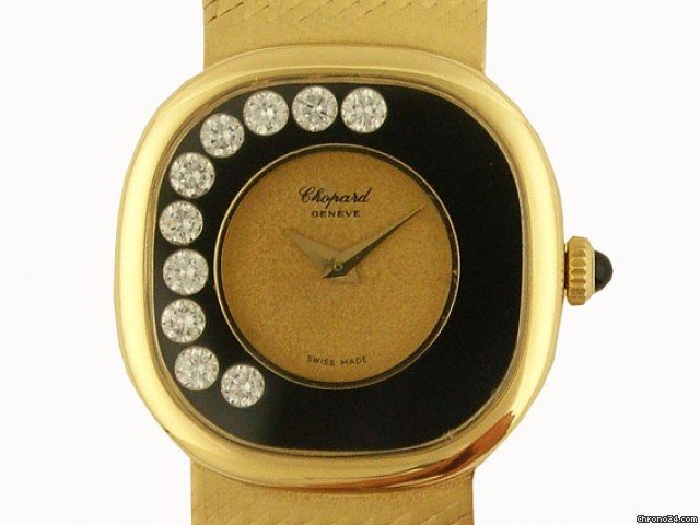 Chopard Happy Diamond 18 Kt Gelbgold Handaufzug Vintage