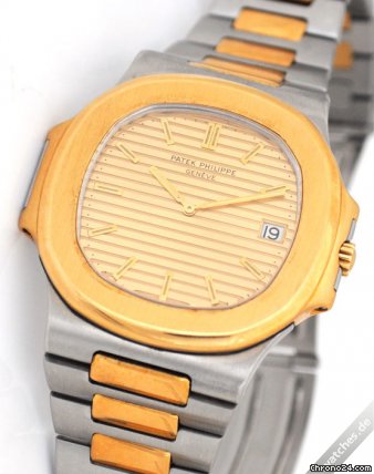 replica Patek Philippe Nautilus - 3700 Jumbo ST/YG WATCHES 1 