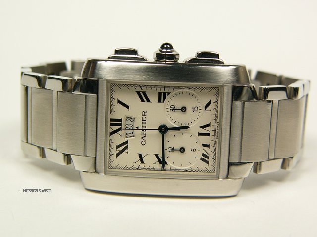 Cartier Tank Francaise Chronoflex MOD. 2653