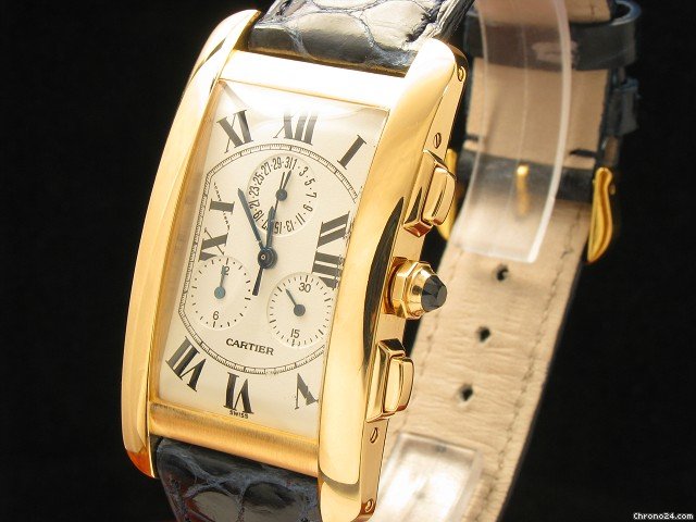 replica Cartier Tank Americaine 18kt Gold Ewiger Kalender WATCHES 1 