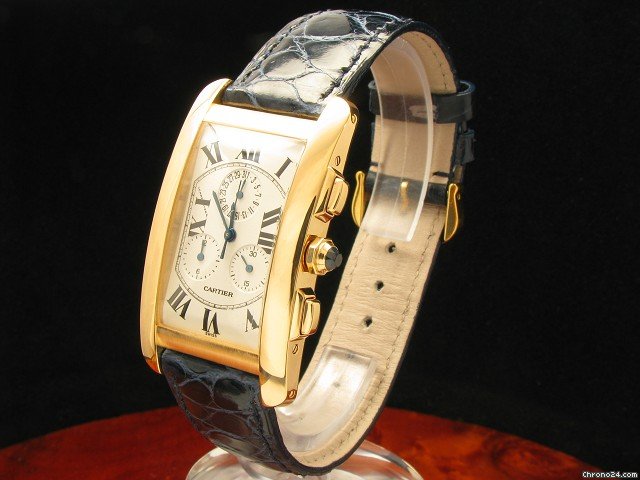 Cartier Tank Americaine 18kt Gold Ewiger Kalender