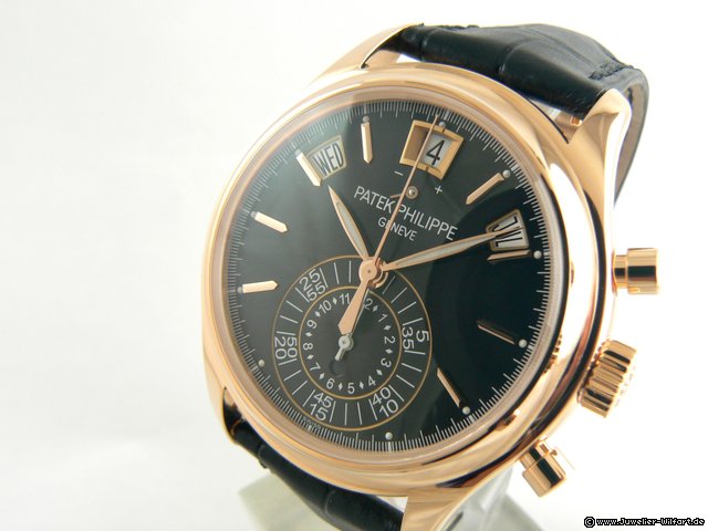 Patek Philippe CHRONOGRAPH ANNUAL CALENDAR ROSEGOLD BLACK  DIAL
