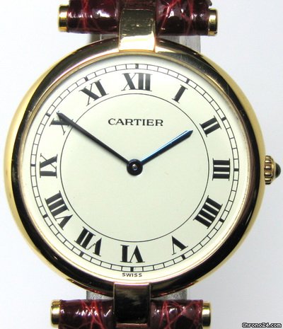 replica Cartier VENDOME QUARTZ 18 KT GOLD Ref 881001 30MM Lady's WATCHES 1 