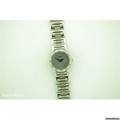 Piaget Dancer 18ct white gold quartz on bracelet