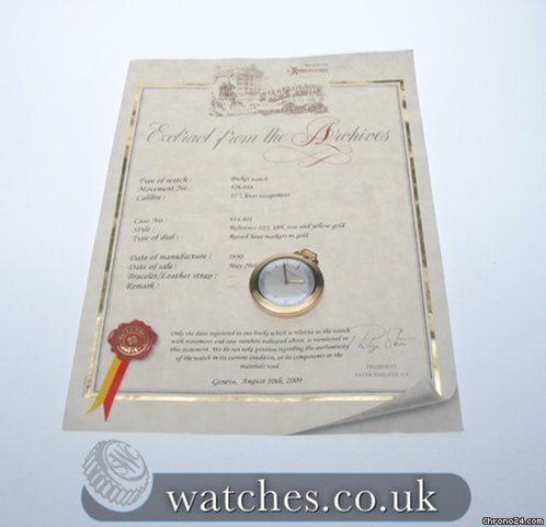 replica Patek Philippe Pocket Watch 18ct WATCHES 1 