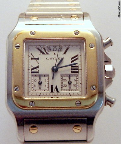 Cartier SANTOS GALBEE CHRONOREFLEX  ACC/ORO UOMO