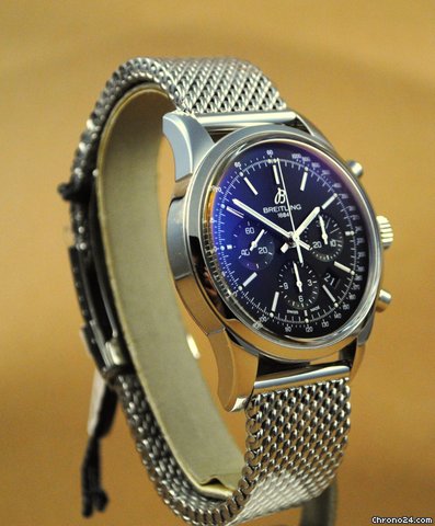 replica Breitling Transocean Chrono Chronograph Saphirglasboden Milanaise Band WATCHES 1 