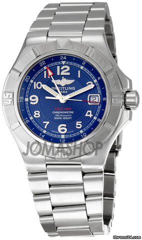 Breitling Colt GMT Blue Dial Mens Watch A3237011-C782SS
