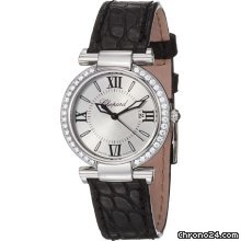 Chopard Imperiale Silver Dial Diamond Bezel Ladies Watch 388541-3003