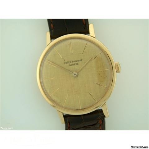 Patek Philippe Calatrava 18ct gold manual on strap