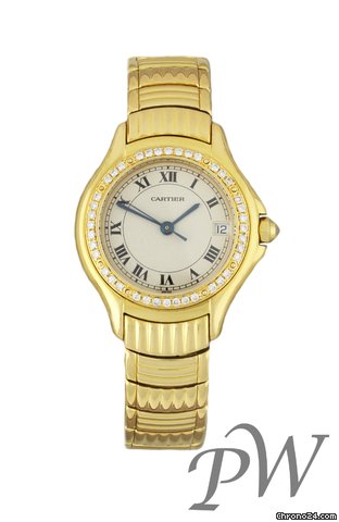 Cartier 18K Gold & Diamon Cougar