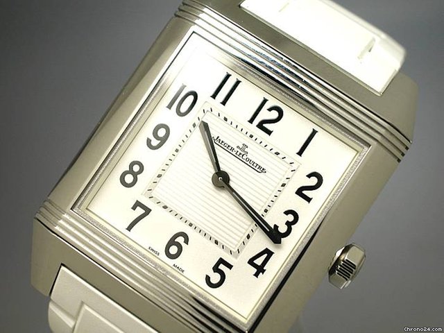 Jaeger-LeCoultre "Reverso Squadra Lady" EDELSTAHL/Kautschuk - NEU