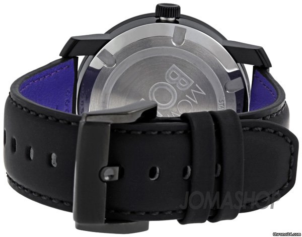 replica Movado Bold Large Green Accent Black Leather Strap Mens Watch 3600004 WATCHES 1 