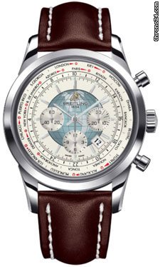 Breitling Transocean Chronograph Unitime Stainless Steel