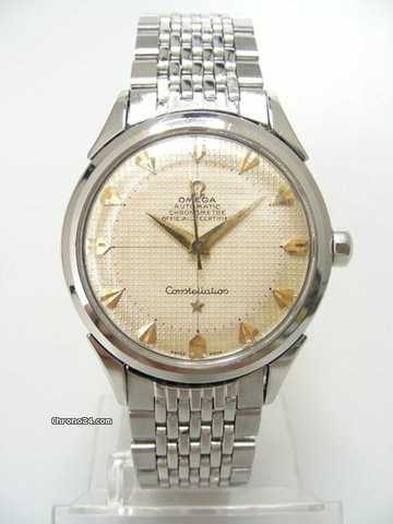 Omega Constellation vintage full steel/complet acier cadran nid d'abeille silver dial