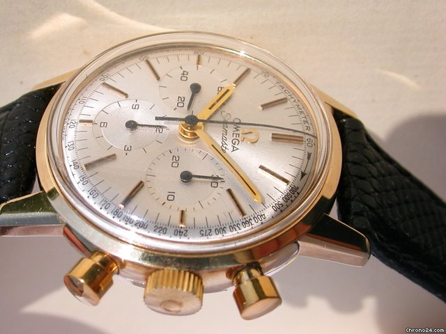 replica Omega Seamaster Chronograph Gelbgold aus den 60er Jahren WATCHES 1 