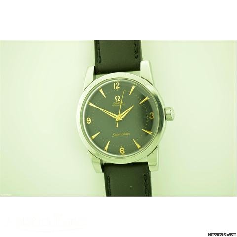 Omega Seamaster steel automatic bumper movement on strap