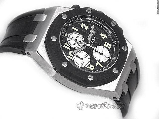 replica Audemars Piguet (AP) Offshore Rubber Clad Chronograph - 44mm Stainless Steel & Rubber Coated Bezel - 25940SK.OO.D002CA.01.A WATCHES 1 