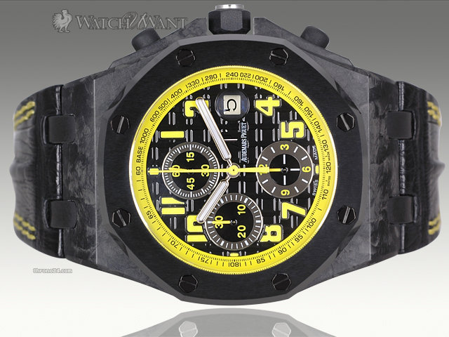 Audemars Piguet AP Offshore Bumblebee Chronograph - 44mm Forged Carbon Case - Boxes/Papers 100% Complete & As-New