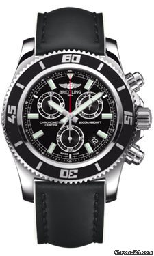 Breitling Superocean Chronograph M2000 Superocean Leather Strap