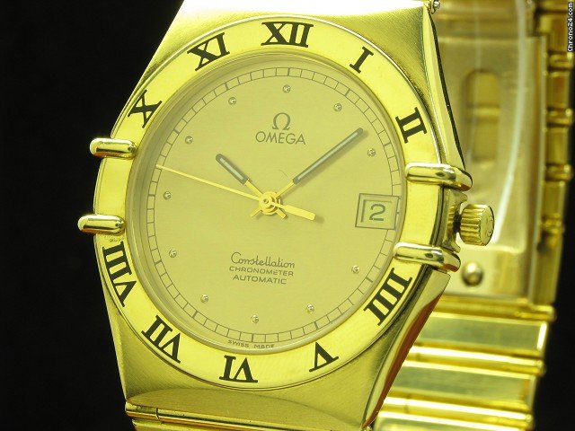 replica Omega Constellation Herrenuhr 18kt. Gelb Gold WATCHES 1 