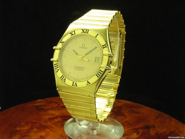 Omega Constellation Herrenuhr 18kt. Gelb Gold