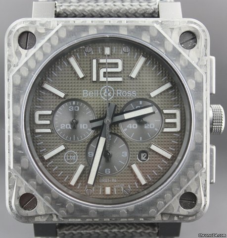 Bell & Ross Aviation type Carbon fiber case- Chronograph Limited Edition