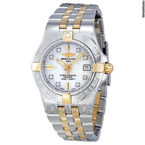 Breitling Galactic 30 Mother of Pearl Diamond Ladies Watch B71340L2-A714TT