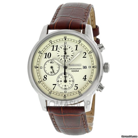 Seiko Stainless Steel Chronograph Mens Watch SNDC31