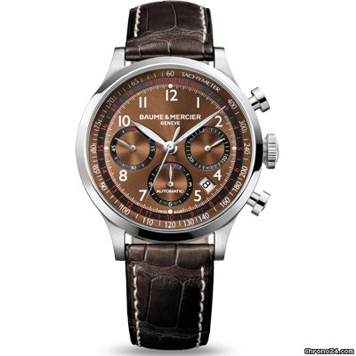 Baume & Mercier and  Capeland Brown Dial Chronograph Mens Watch M0A10083
