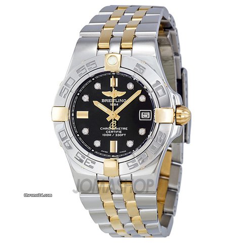 Breitling Galactic 30 Diamond Two-tone Ladies Watch B71340L2-BA15TT