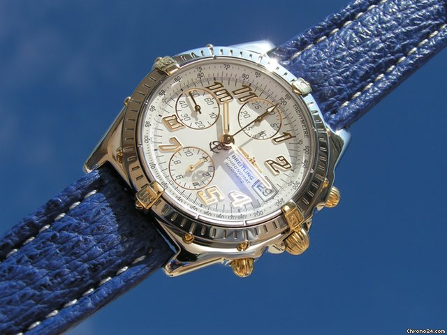 Breitling Chronomat Vitesse weisses ZB STAHL/GOLD