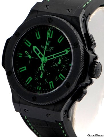 Hublot Big Bang All Black-Green Chrono WATCHES 2