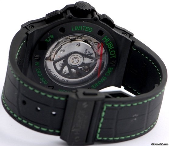 replica Hublot Big Bang All Black-Green Chrono WATCHES 1